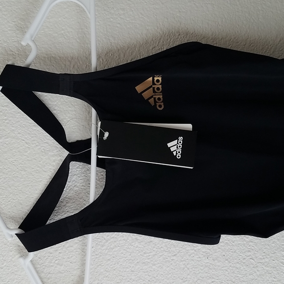 NWT Adidas Womens Adizero Freestyle Open Back Tech Suit Swimsuit 22" - Picture 2 of 10